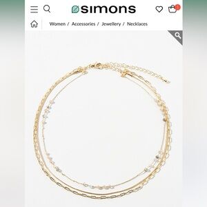 Simons Stacked delicate necklace